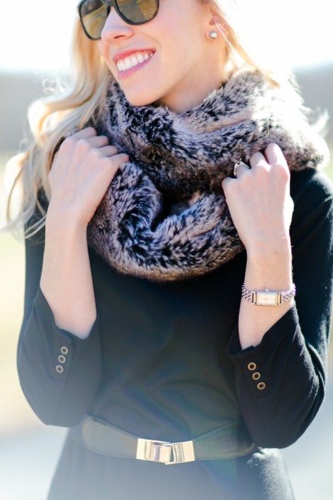 Fur scarf from Meagan's Moda